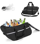 HODRANT Motorcycle Saddlebag Cooler, Leakproof Motorcycle Side Bag Liner Cooler Compatible with H...