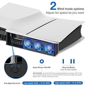juspro cooling fan for ps 5 slim