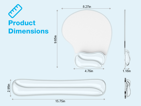 mouse pad with wrist rest