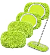 Wzxlj.Y Reusable Mop Pads Refill Compatible with Swiffer Sweeper Mop, Microfiber Wet Mopping Clot...