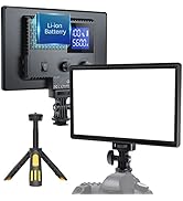 RALENO LED Video Light, Camera Light for Pictures Video Recording with 4000mAh Battery Support Ty...