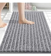 Arotive Luxury Bathroom Rugs 30x20, Extra Soft Thick Absorbent Shaggy Chenille Bath Rugs, Non-Sli...