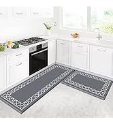 Mattitude Kitchen Mat [2PCS] Cushioned Comfort Anti-Fatigue Mat Non Slip Kitchen Rugs and Mats Wa...