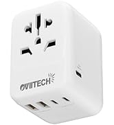 Oviitech 28W Universal Travel Adapter,Power Adapter with 5 USB Ports - All-in-one USA, UK, AUS, E...