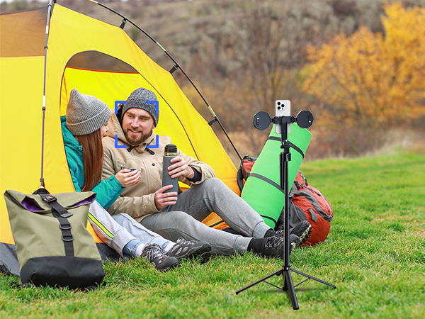 360 rotatable selfie stick tripod