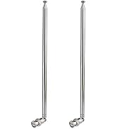 Bingfu Police Radio Scanner Antenna 20-1300MHz 7 Section Telescopic BNC Male Antenna 2-Pack Ham R...