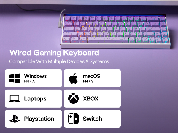 Wired Magnetic Gaming Keyboard