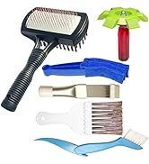 6-Piece Air Conditioner Fin Cleaning Kit HVAC Coil Cleaning Tool Set with Fin Comb Straightener D...