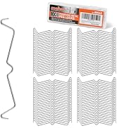 HORUSDY 100-Piece Pegboard Hook Locks &amp; Retainers, Metal Pegboard Clips for 1/4” &amp; 1/8” Peg Board...