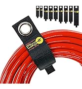 Heavy-Duty Wrap-It Storage Straps, Assorted 9 Pack - Hook and Loop Extension Cord Organizer Hange...