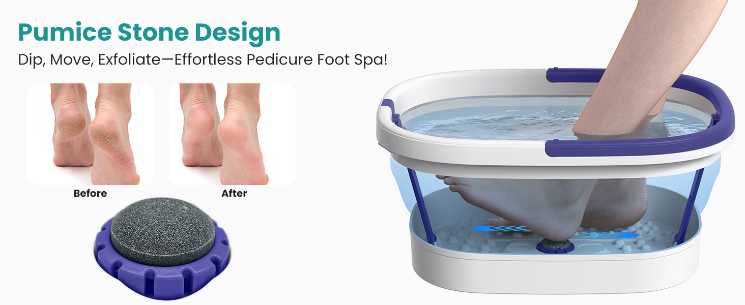 Nekteck Foot Soaking Tub Collapsible Bucket for Foot Bath Soak Tub