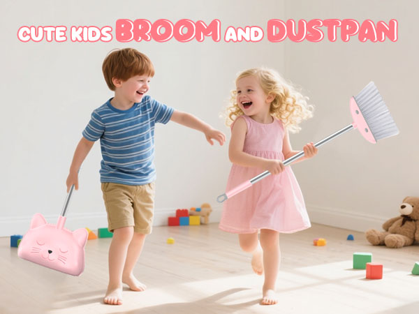 Mini Broom with Dustpan for Kids