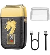 HIENA PRO Professional Foil Shaver for Men, Double Electric Foil Trimmer, Cordless Bald Head Prec...