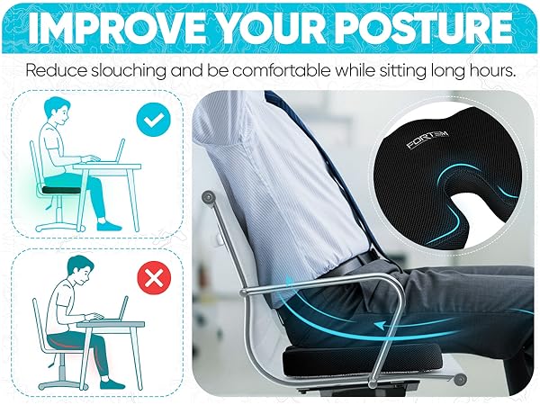 Office and home use for chairs made with high-density memory foam to relieve back pain