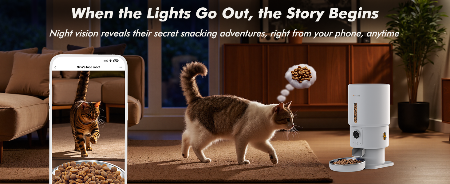 automatic cat feeder cat food dispenser pet feeder