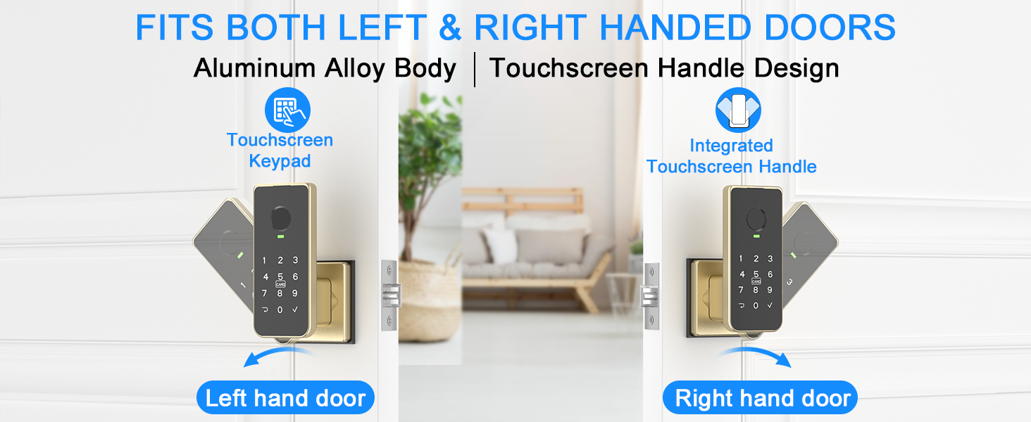 Compatible for Right and Left Handed Doors