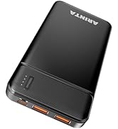 ARINTA Power Bank Portable Charger 10000mAh PD 22.5W, Ultra Slim Battery Pack with USB-C Input/Ou...