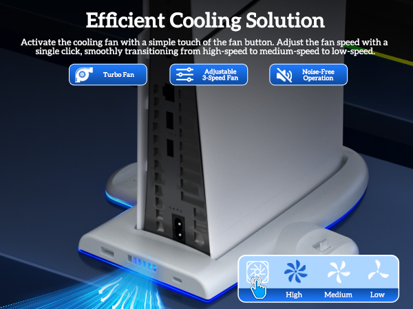 Cooling Station for PS5 Slim Console