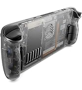 JSAUX Transparent Back Plate Compatible with Steam Deck OLED/LCD, DIY Clear Replacement Back Shel...