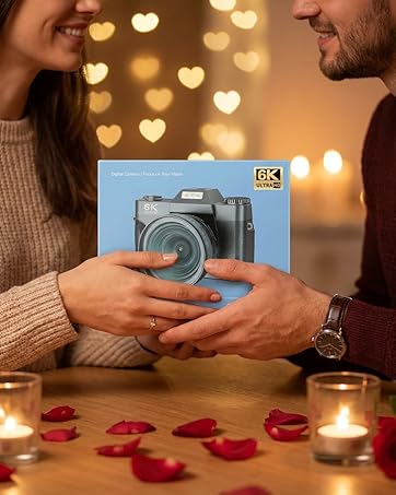 an image with a Valentine’s Day gifting vibe using the picture of the product’s outer packaging