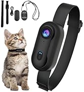 Yoidesu Cat Camera Collar, 4K 30FPS 8MP Pet Dog Collar Camera, 120° Wide Angle Magnetic Action Ca...