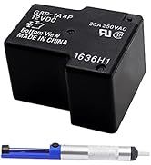 Tnuocke 12V 30A 250VAC Fully-Sealed PCB Relay for PC Board or Panel-Mounted,Solve F01 Code Proble...