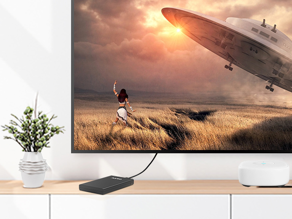 External Hard Drive Case equips with USB 3.0 data cable, 6Gbps