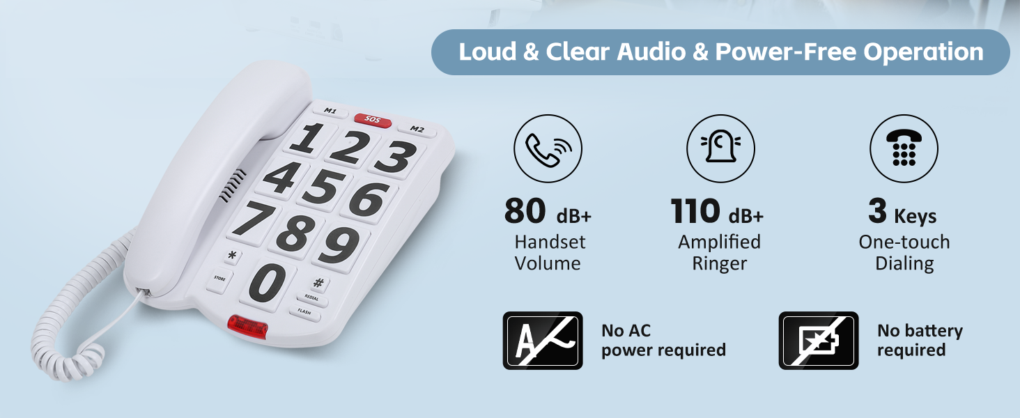 large button phones for seniors