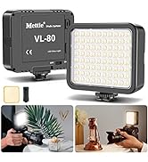 Mettlelite VL80 LED Video Light Kit Portable Continuous on Camera Photography Lighting Ultra Brig...