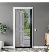 MaKefeile Black Retractable with Track Screen Door Sliding Screen Door Retractable Screen Window ...