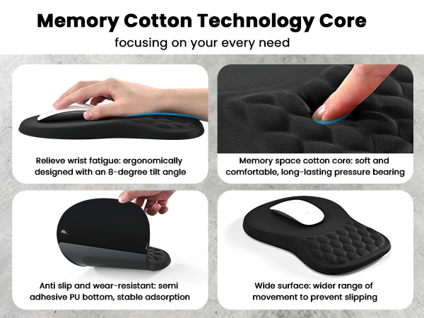ergonomic mouse pad