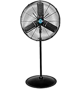 Tornado 24" Outdoor Rated IPX4 Water-Resistant Metal Oscillating Pedestal Fan - 7600 CFM - U