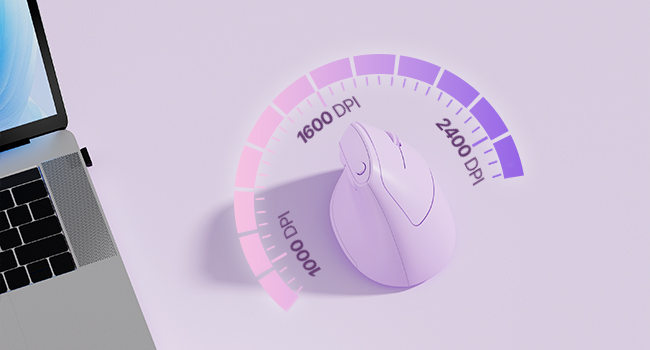 purple vertical mouse