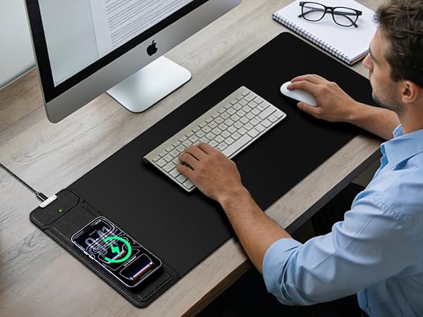 wireless charger desk pad