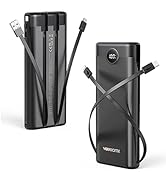 Power Bank 30000mAh, VEEKTOMX 22.5W Fast Charging Portable Charger built in cables, USB C Battery...