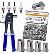 Stainless Steel Imperial Rivet Nut Tool Kit 500pcs, SAE Rivet Nut Combination (1/4-20?10-24?8-32?...
