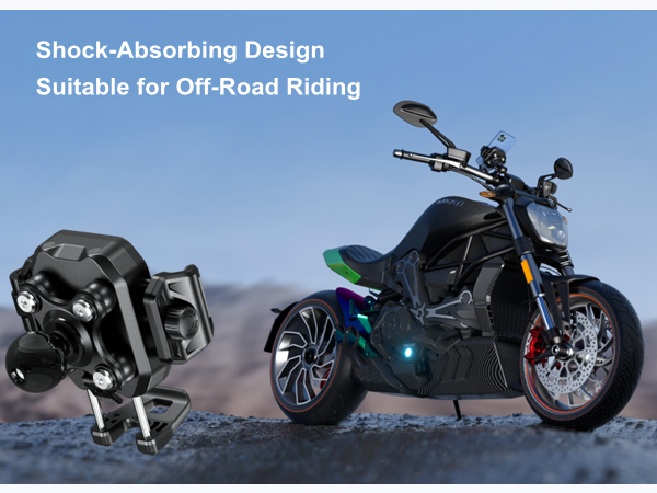Shock-Absorbing Design. Suitable for Off-Road Riding