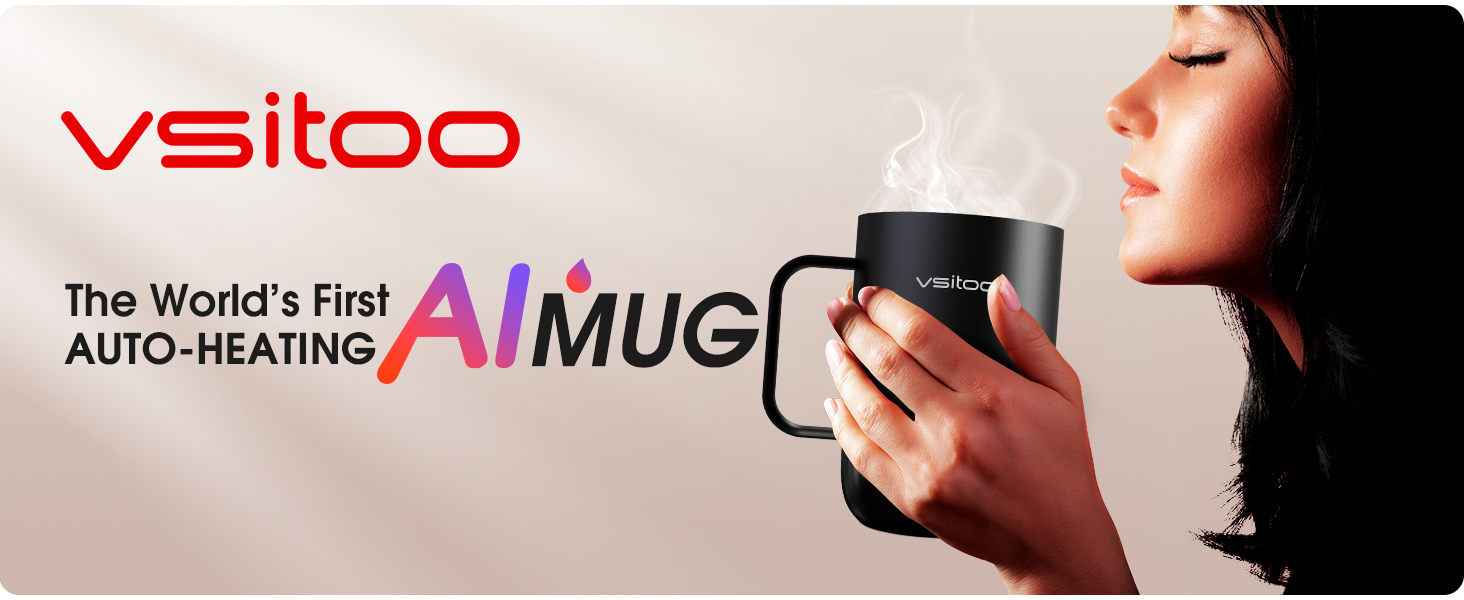 AI self heating mug