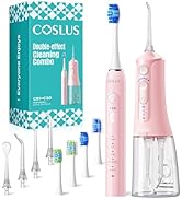 COSLUS C51C30 Electric Toothbrush with Water Flosser Combo: Portable Oral Clean Kit for Teeth Bru...