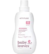 ATTITUDE Baby Laundry Detergent, EWG Verified, Plant and Mineral-Based Formula, HE Compatible, Ve...
