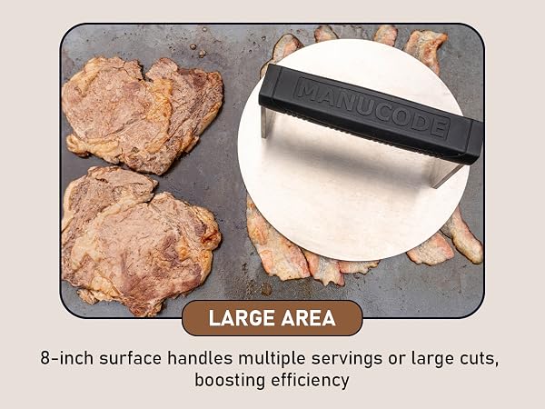 large bacon press