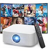 Portable Mini Projector with Electric Focus, NICPOW Full HD 1080P Projector, Bluetooth Movie Proj...