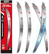 GRENPRO Premium 12 Inch Japanese Teeth Reciprocating Saw Blades - 6TPI Arc Edge Sharp Pruning Bla...