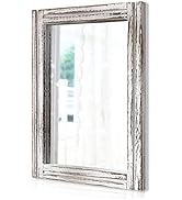 AAZZKANG Wall Mirror with Wood Framed Rustic Mirrors for Wall Rectangle Decorative for Bedroom Ba...