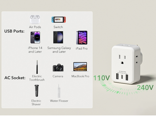 type G travel adapter