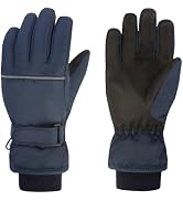 Azarxis Kids Ski Gloves, Winter Cold Weather Warm Gloves Thermal Fleece Snow Gloves for Skiing, S...