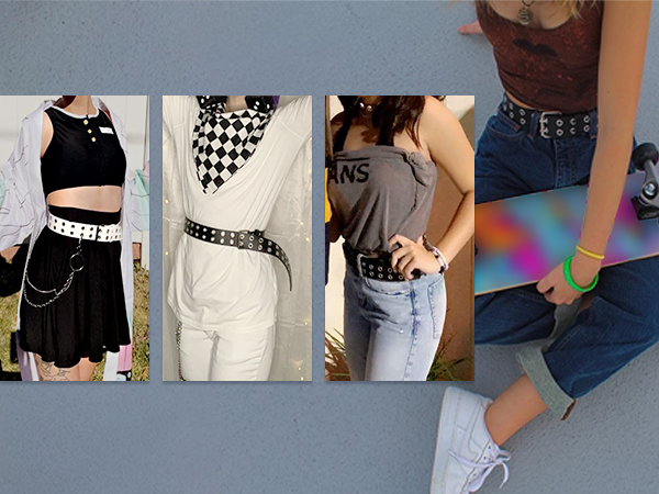 women grommet belt