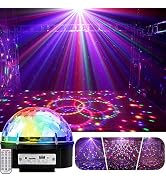 YouOKLight Disco Lights, Disco Ball Lights Sound Activated, 9 Color LED Music Crystal Magic Ball,...
