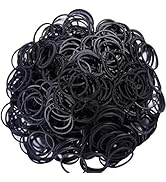 AMUU Rubber Bands 500pcs Black 1inch Small Rubber Bands for Office 2.5cm rubber band for Office S...