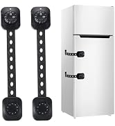 Cabinet Locks Baby Proofing, Child Safety Drawer Locks -Adjustable Child Safety Strap Locks Adhes...